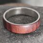 Silver And Santos Rosewood Cross Ring, thumbnail 3 of 6