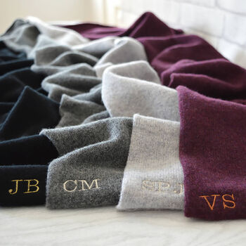 Men's Personalised Cashmere Scarf, 2 of 6