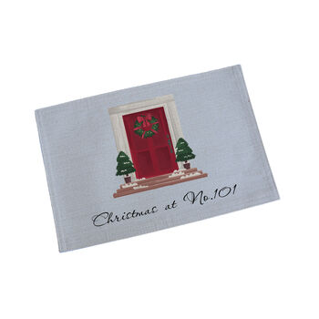 Personalised Christmas Front Door Placemat, 4 of 4