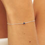 Small Birthstone Pendant Bracelet, thumbnail 1 of 6