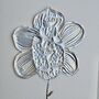 Handmade Personalised Silver Foil Flower Be My Bridesmaid ? Card, thumbnail 4 of 4