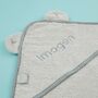 Personalised Small Grey Hooded Towel, thumbnail 2 of 6