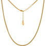 Men's 3mm 18k Gold Plated Curb Chain – Bold, Timeless Necklace For A Sleek, Masculine Style, thumbnail 8 of 9