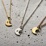 Personalised Mini Crescent Moon Necklace, thumbnail 4 of 7