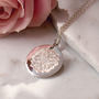 Affirmation Sterling Silver Mandala Necklace, thumbnail 4 of 12