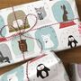 Snowglobe Animals Christmas Wrapping Paper, thumbnail 3 of 12