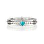 Personalised Birthstone Lalita Silver Spinning Ring, thumbnail 4 of 10