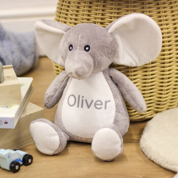 Personalised Elephant Teddy Bear Soft Toy, 2 of 6