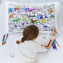 Dinosaur Pillowcase Kit + 10 Pens, Colour In And Learn, thumbnail 3 of 6