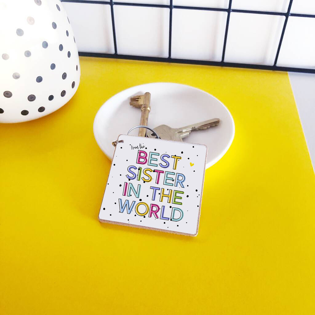 Image of Funny Best Sister Key Ring