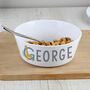 Personalised Animal Alphabet Plastic Bowl, thumbnail 1 of 4