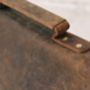 Classic Leather Satchel Briefcase, thumbnail 3 of 11