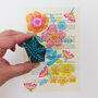 Set Of Three Colourful Botanical Wood Block Prints, thumbnail 6 of 8