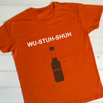 Personalised Adults Worcestershire Sauce T Shirt, 3 of 10