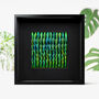 Jewel Beetle Elytra Zeleny Metamorphosis Mosaic Natural Art Frame, thumbnail 1 of 2