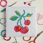Cherry Bomb Mini Cross Stitch Kit, thumbnail 1 of 3