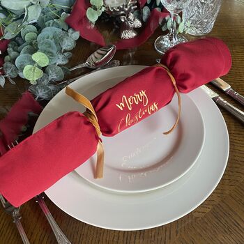 Personalised Reusable Red Christmas Crackers, 9 of 10
