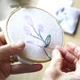 Embroider A Lavender Bag Stitch Craft Kit Gift, thumbnail 7 of 7