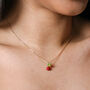 Radish Pendant Necklace In Gold, thumbnail 2 of 4