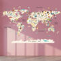 World Map Wildlife Animals Removable Wall Sticker, thumbnail 4 of 6