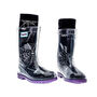 Squelch Transparent Wellies And Three Sock Set Snake, thumbnail 4 of 6