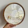 Mango Wood Round Serving Platter Tray, Chip And Dip, thumbnail 2 of 13