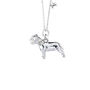 Staffordshire Bull Terrier Sterling Silver Necklace, thumbnail 1 of 6