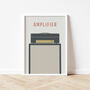 Guitar Amplifier Print | Marshall Amp Music Poster, thumbnail 2 of 7