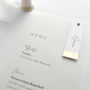 Gilded Edge Vellum Menus And Place Names, thumbnail 3 of 6