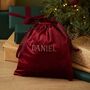 Personalised Medium Velvet Gift Bag, thumbnail 1 of 3