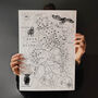 The Peak District Illustrated Map Print, thumbnail 2 of 6