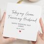 Personalised Groom Wedding Day Card From Bride, thumbnail 1 of 7