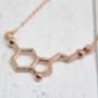 Serotonin Molecule Necklace, thumbnail 5 of 7