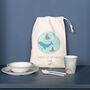 Endangered Animals Dinner Set With Personalised Bag, thumbnail 1 of 5