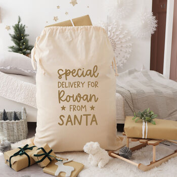 Personalised Santa Sack For Christmas Presents, 4 of 6