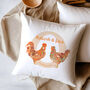 Chicken Couple Cushion Personalised, thumbnail 1 of 2
