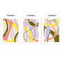 Pastel Abstract Cut Out Shapes Prints Set Of Three, thumbnail 6 of 10