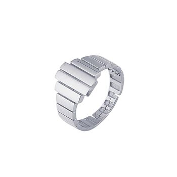 Multi Layered Bar Ring Sterling Silver, 7 of 8