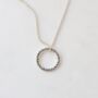 Personalised Silver Circle Necklace, thumbnail 4 of 6