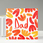 Orange Patterned Fathers Day Card, thumbnail 4 of 6