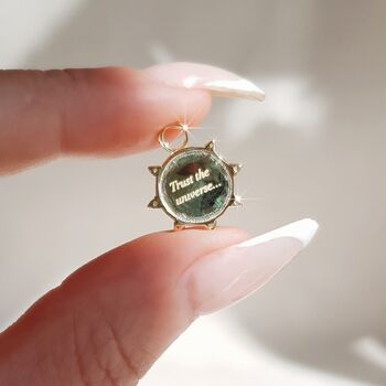 Trust The Universe Coin Earring Charm, 2 of 3