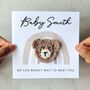 Personalised Crochet Bear Baby Shower Card, thumbnail 1 of 3