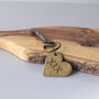 19th Anniversary Bronze Love Heart Keyring, thumbnail 2 of 4