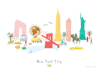 New York City Skyline Cityscape Art Print, 3 of 3