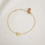Bridesmaid Gift, Heart Birthstone Bracelet With Custom Card, thumbnail 4 of 11