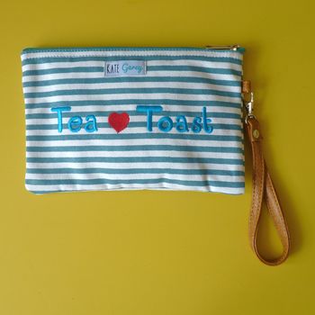 Tea And Toast Cosmetic Pouch / Clutch, 2 of 5