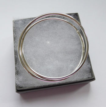 Double Silver Bangle, 5 of 5