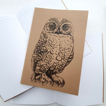 A5 Owl Notebook In A Choice Of Plain Or Lined Paper, 11 of 12