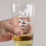 Personalised 'Class Of 'Graduation Pint Glass, thumbnail 6 of 7