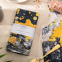 Yellow And Charcoal Grey Tea Towel 'Nomad Splash', thumbnail 2 of 2